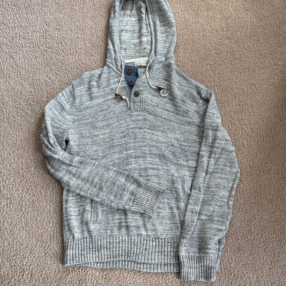 H&M Light Gray Hooded Men's Sweater